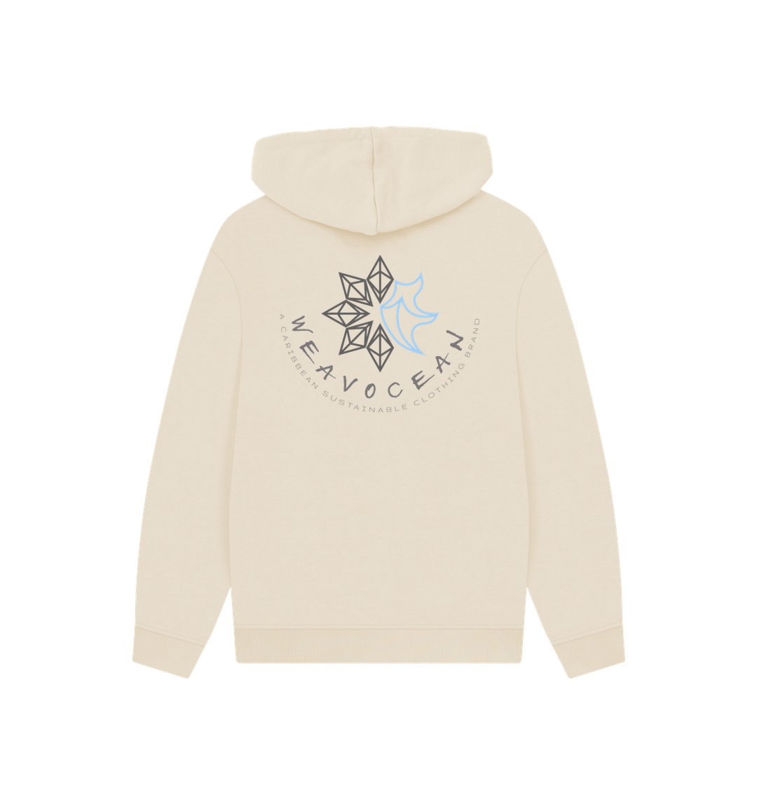 Oat Printed Hoody Back