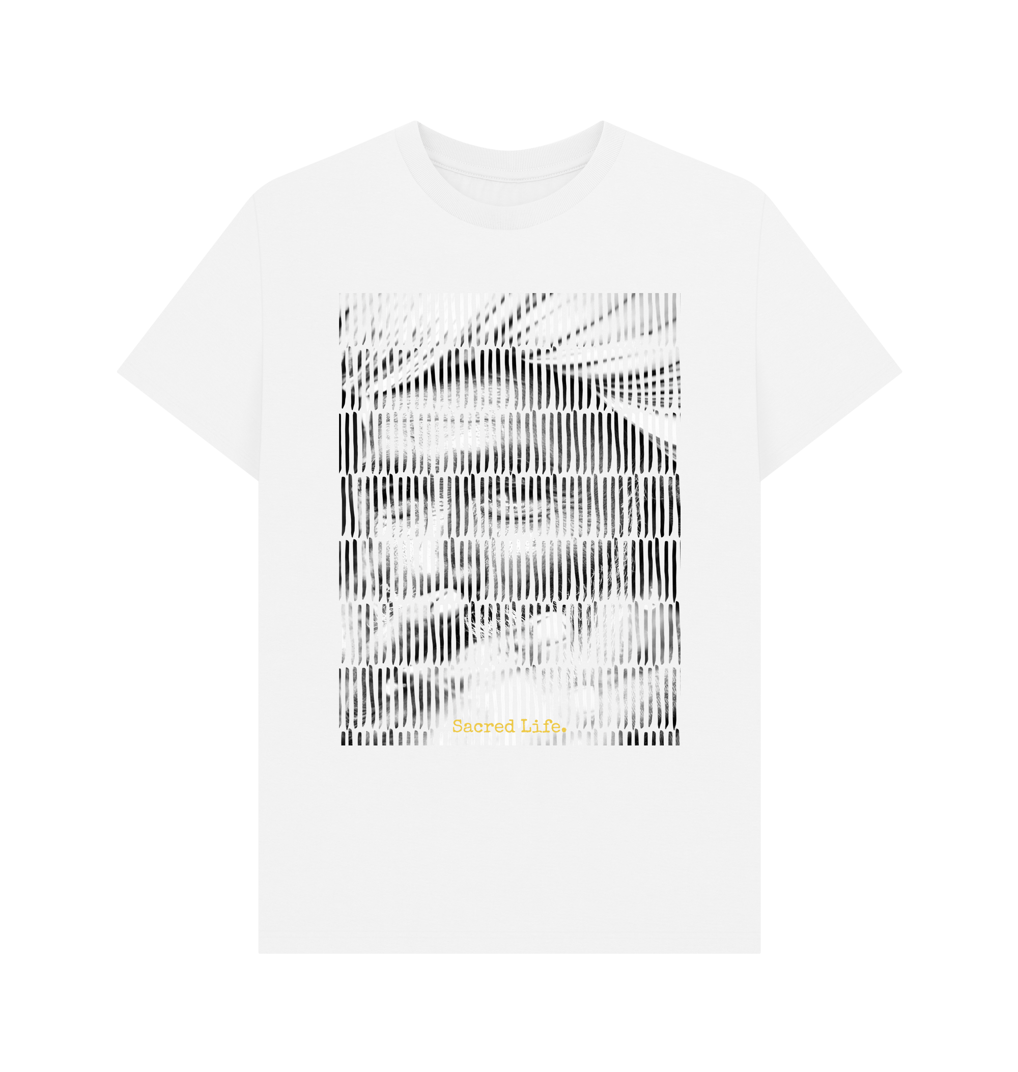 White Printed T-shirt Front