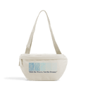 Beige WAVES CROSS-BODY BAG