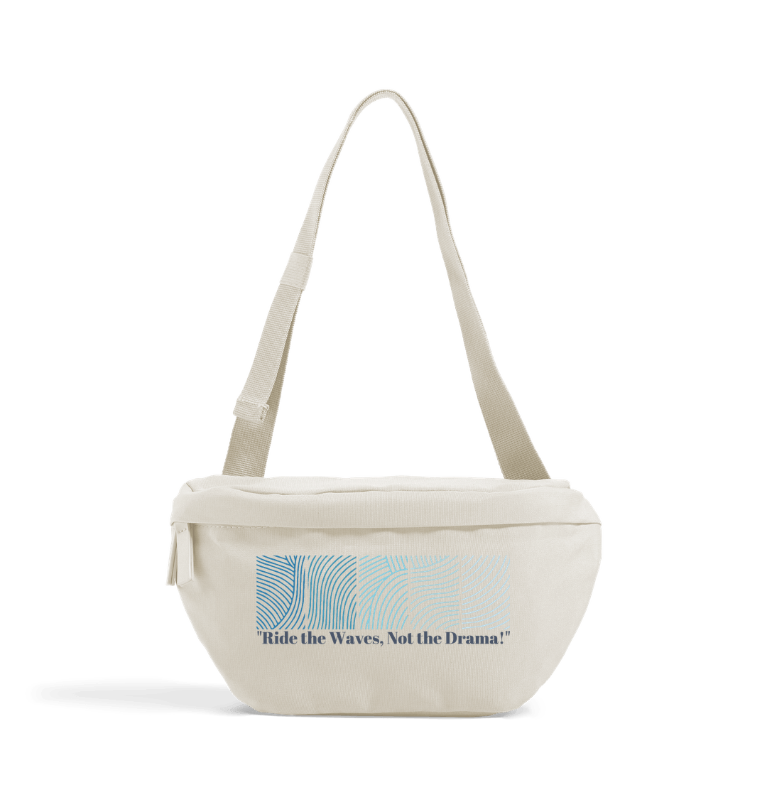 Beige WAVES CROSS-BODY BAG