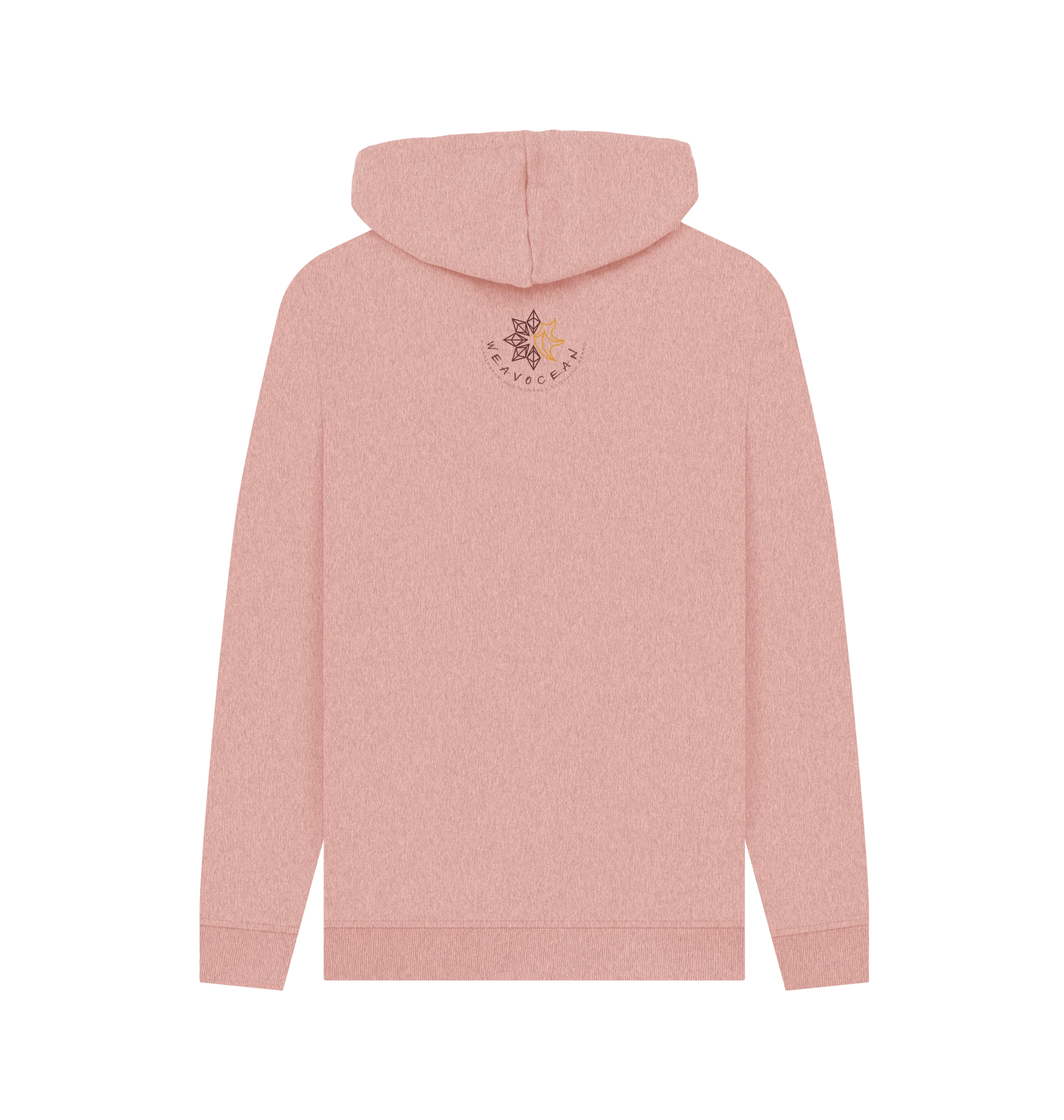 Sunset Pink Recycled Hoody Back