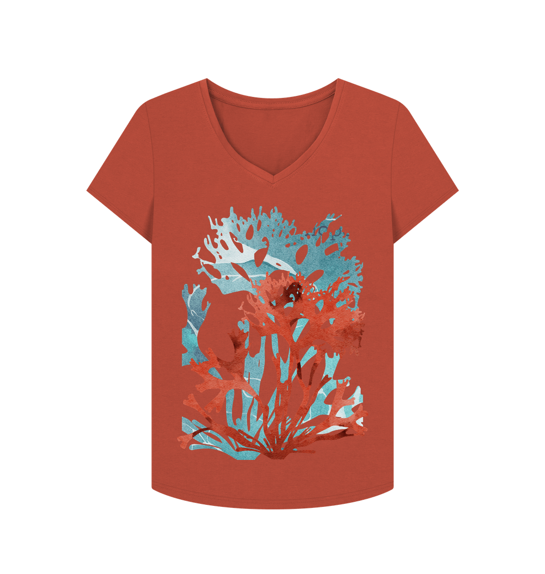 Rust Printed T-shirt Front