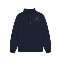 Navy Printed Sweater