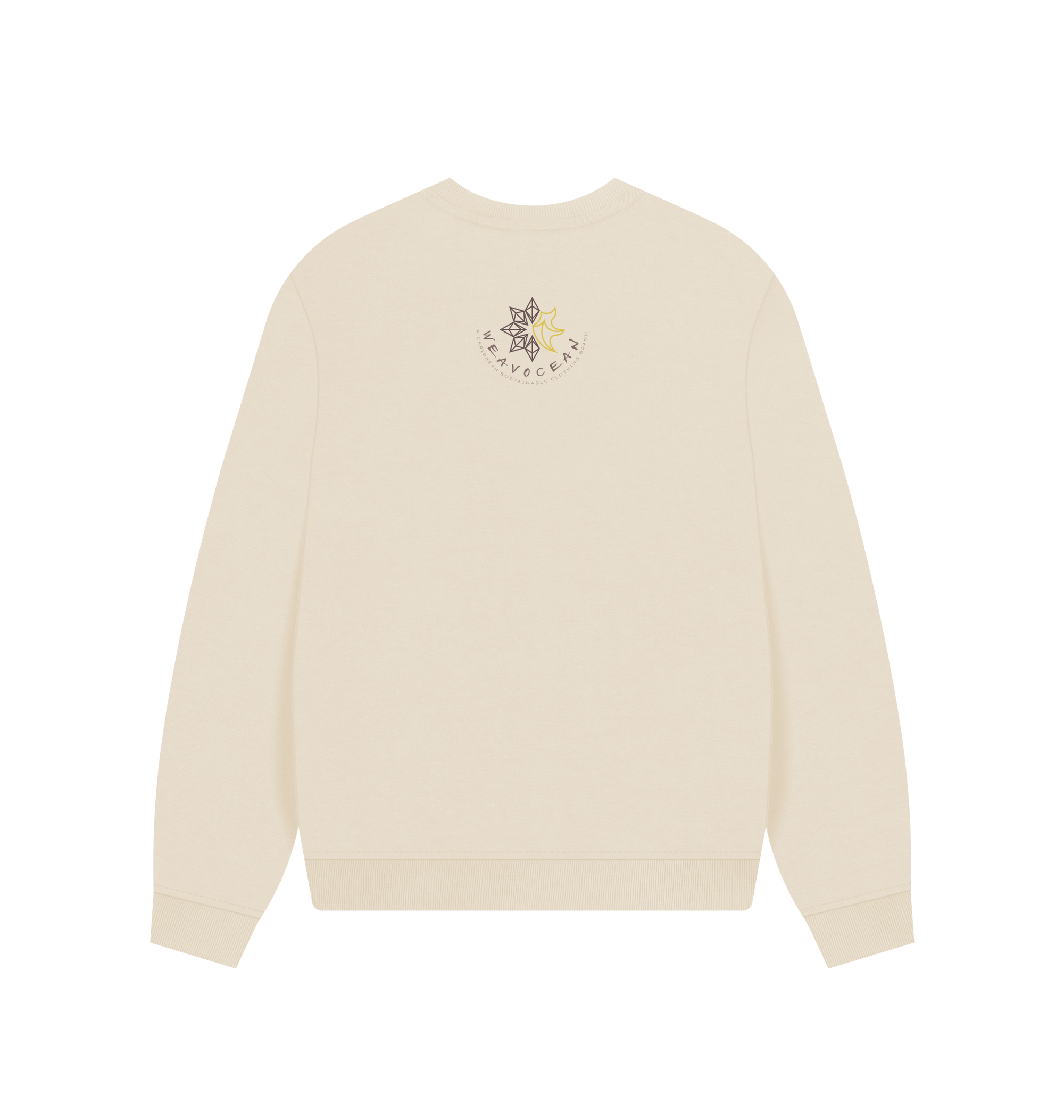 Oat Printed Sweater Back