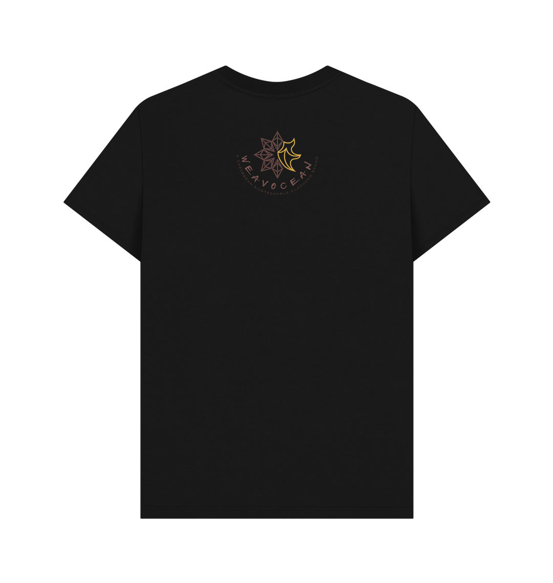 Black Printed T-shirt Back