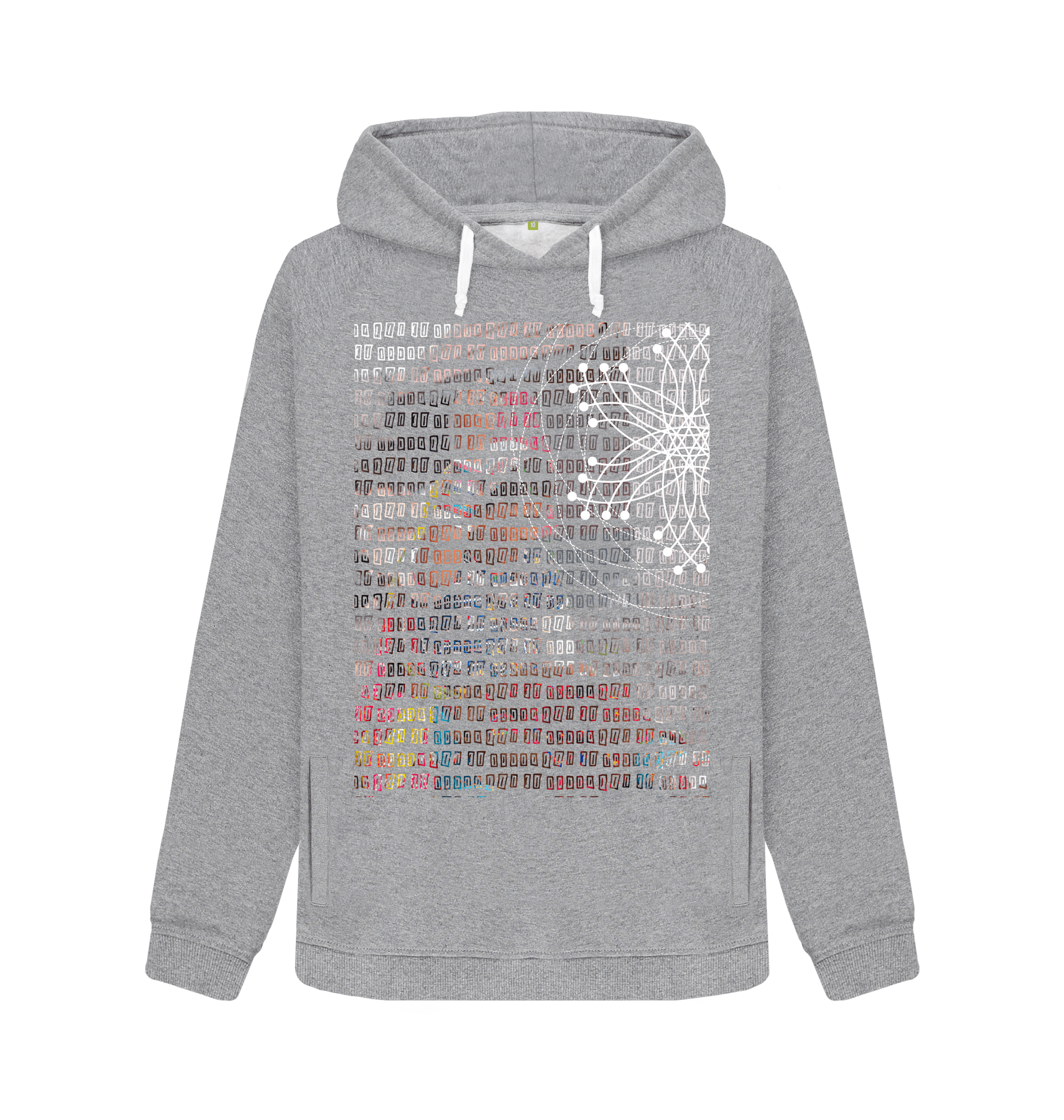 Athletic Grey Printed Sweater Front