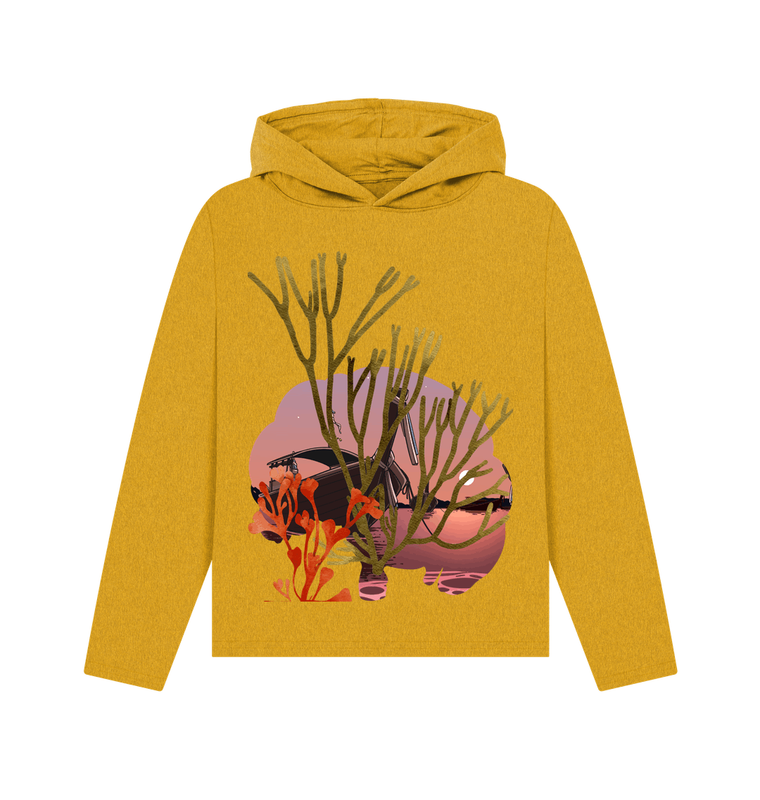 Sunflower Yellow Recycled Hoody Front