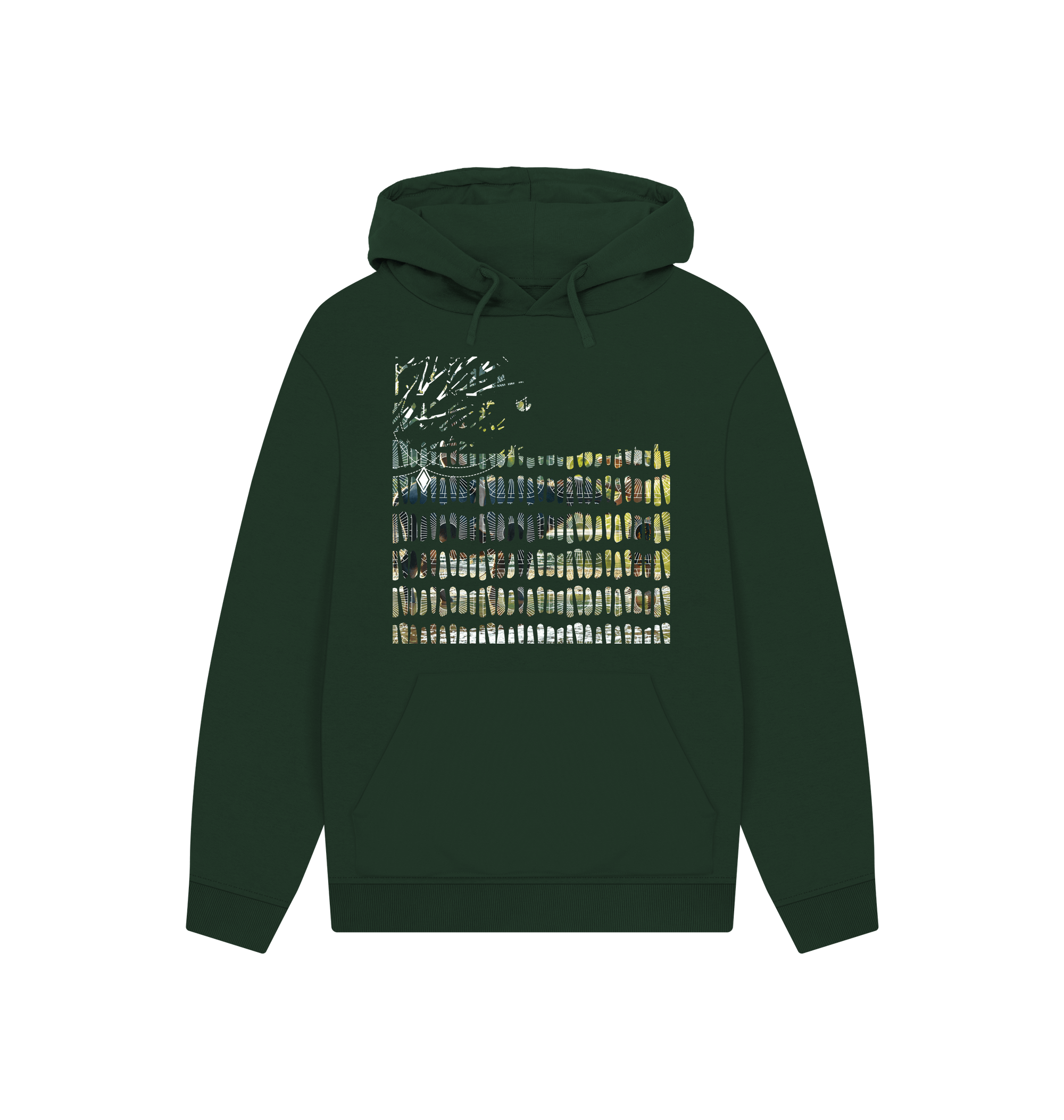 Evergreen Printed Hoody Front