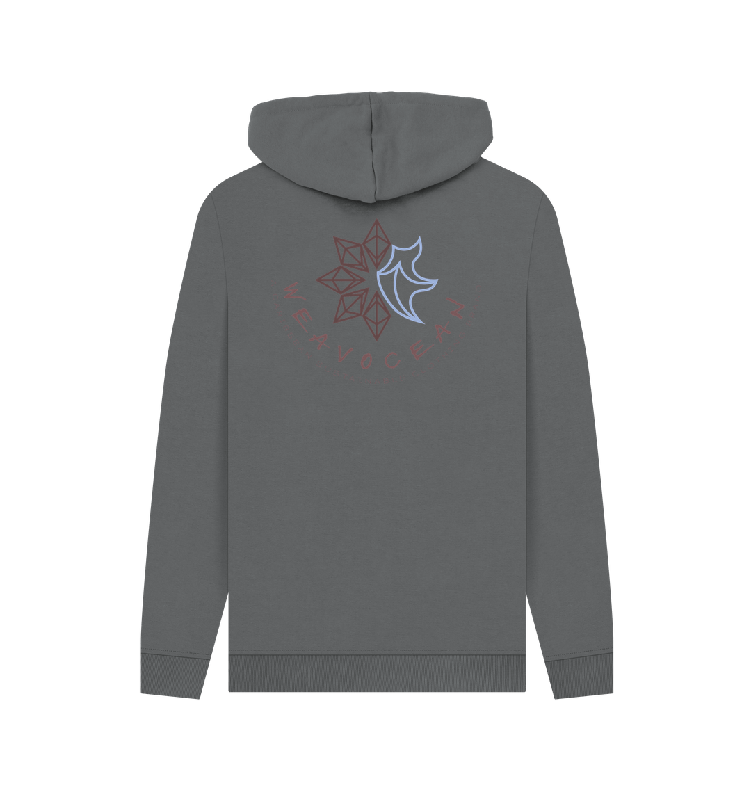 Slate Grey Printed Hoody