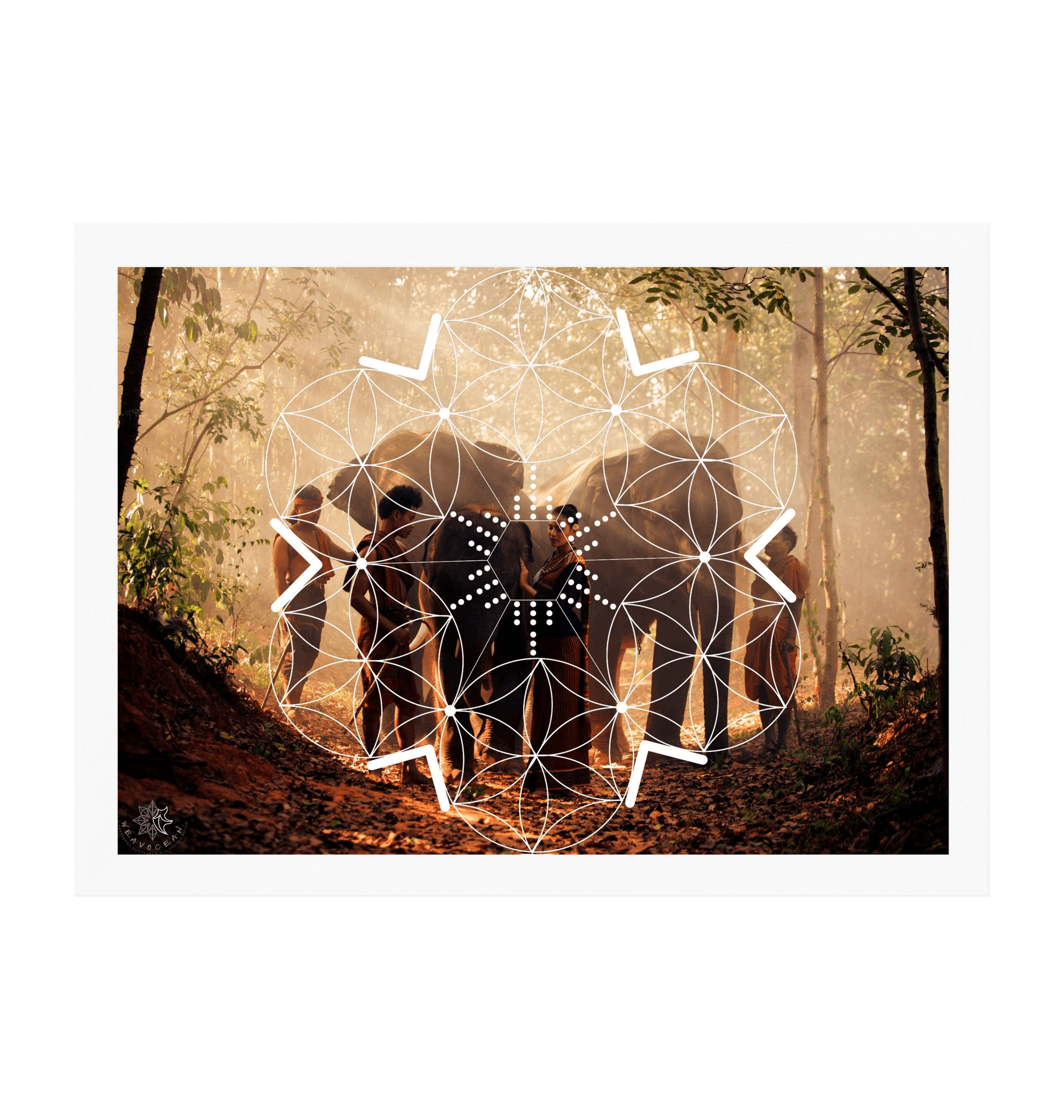 White Frame Framed art print Front