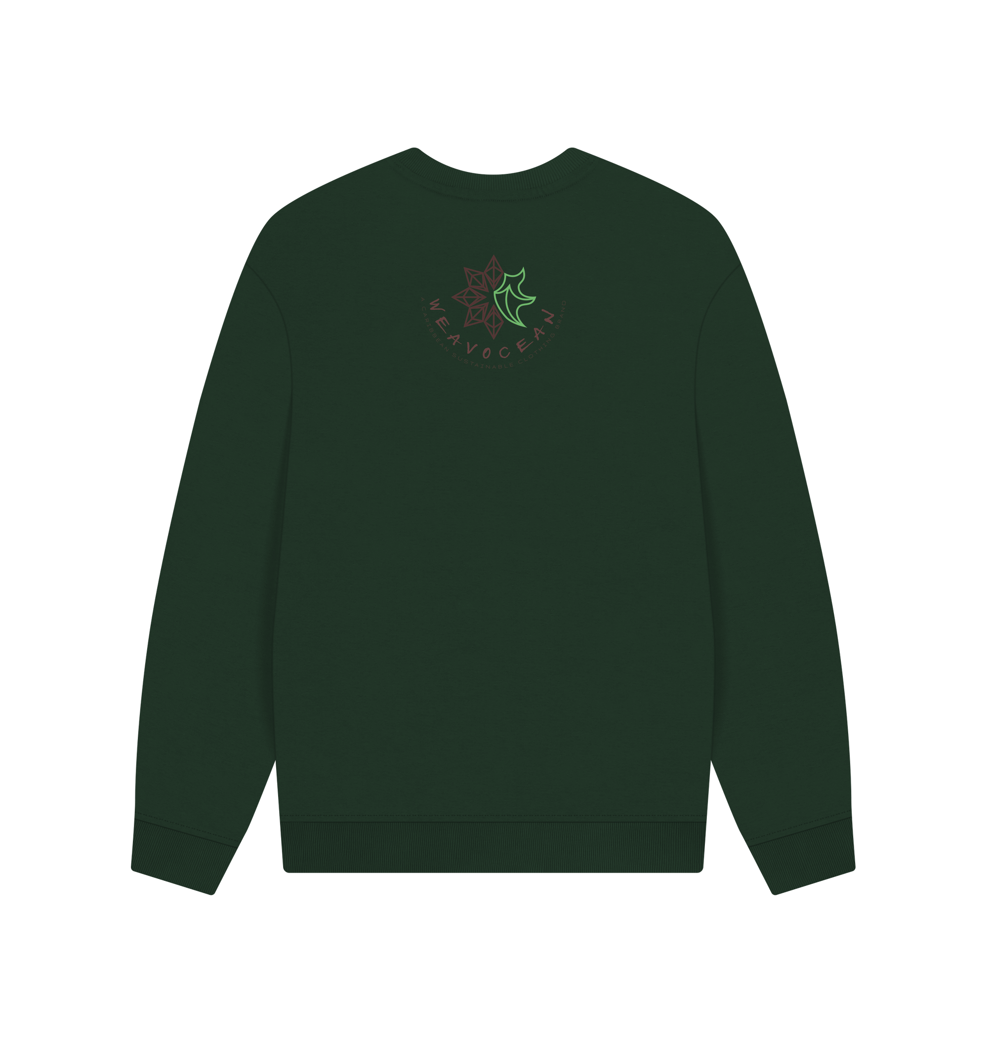 Evergreen Printed Sweater Back