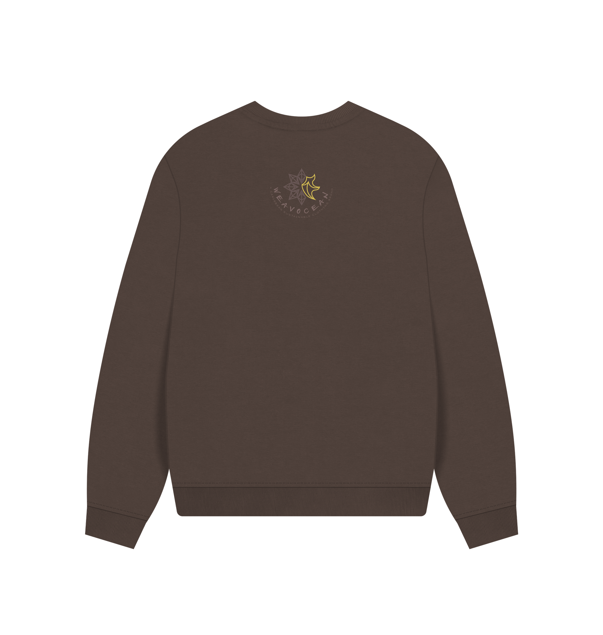 Chocolate Printed Sweater Back