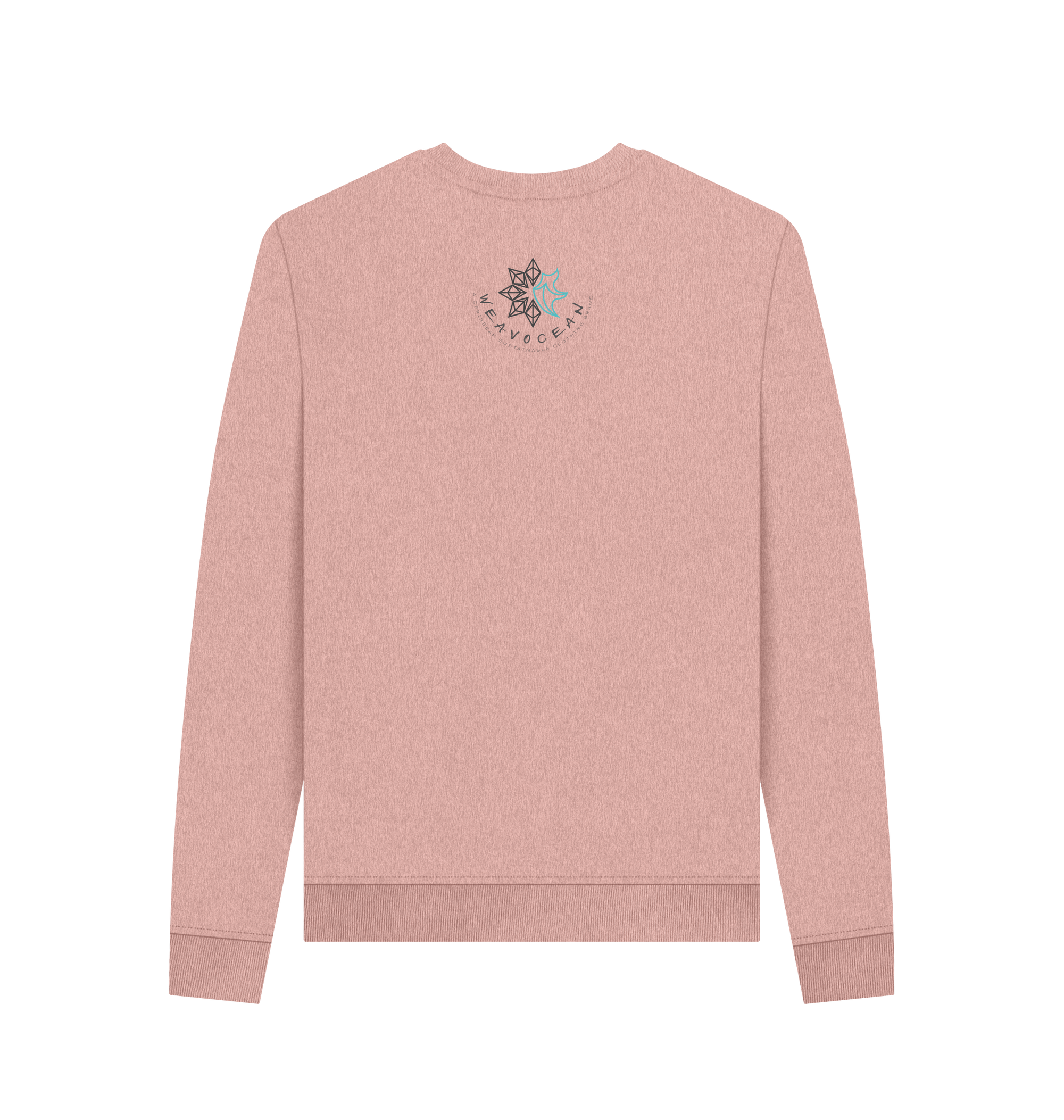 Sunset Pink Recycled Printed Sweater Back