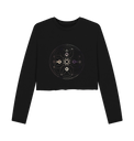 Black Printed Boxy Jumpers