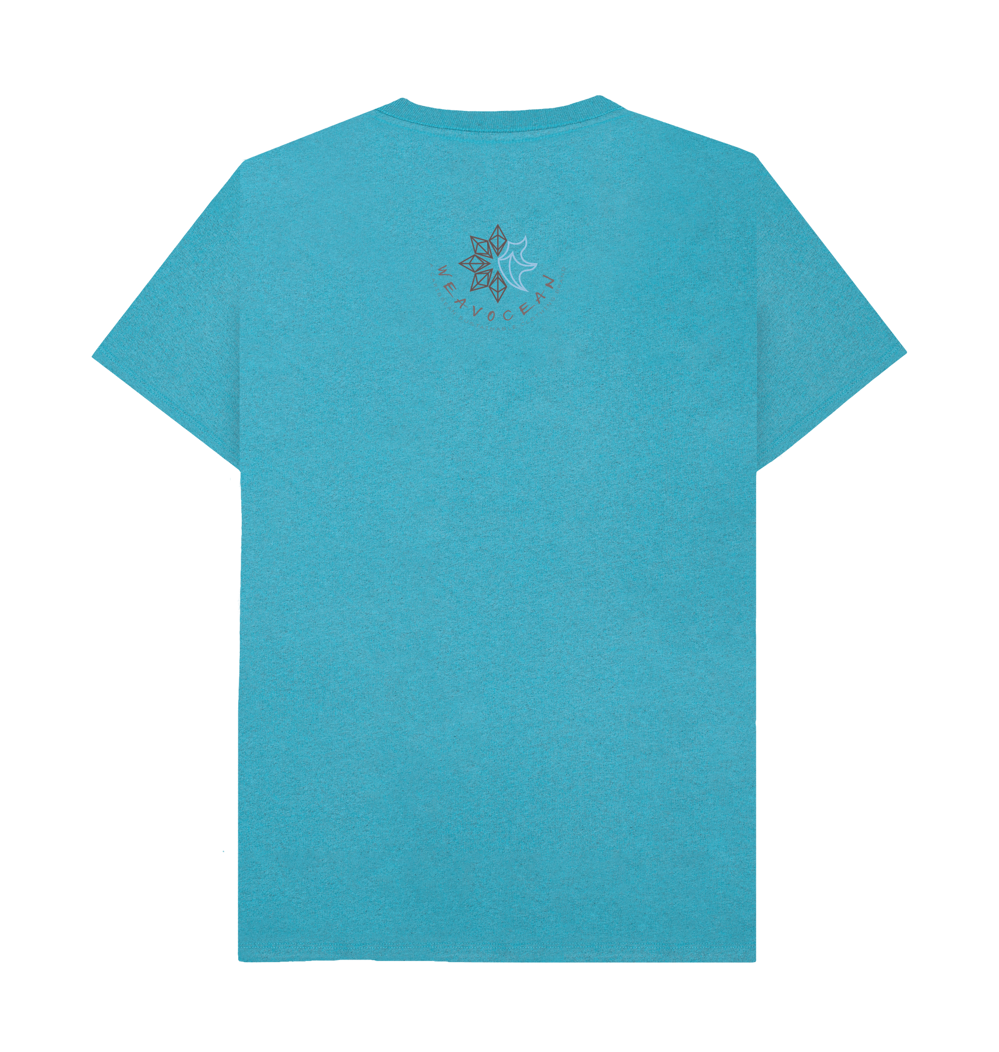 Ocean Blue Recycled Printed T-Shirt Back