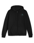 Black Zip hoody Front