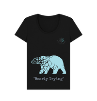 Black BEAR SCOOP TEE