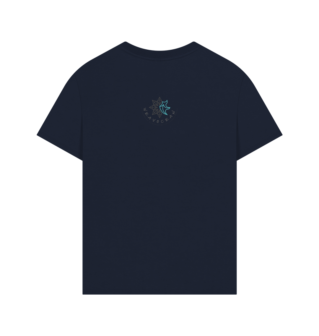 Navy Printed T-shirt Back