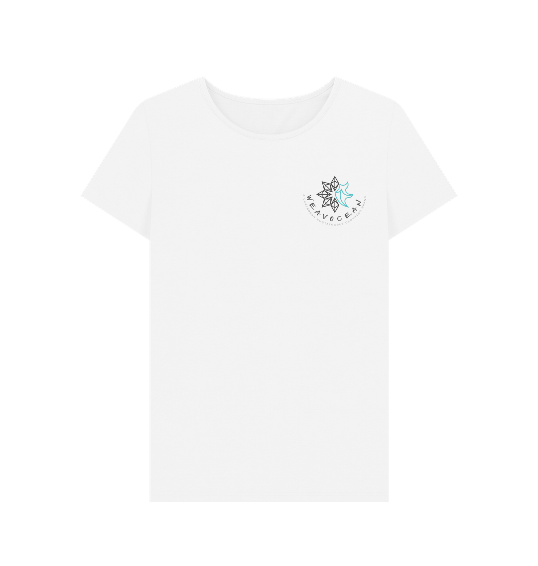 White Printed T-shirt Front