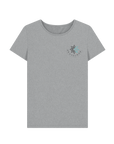 Athletic Grey Printed T-shirt Front