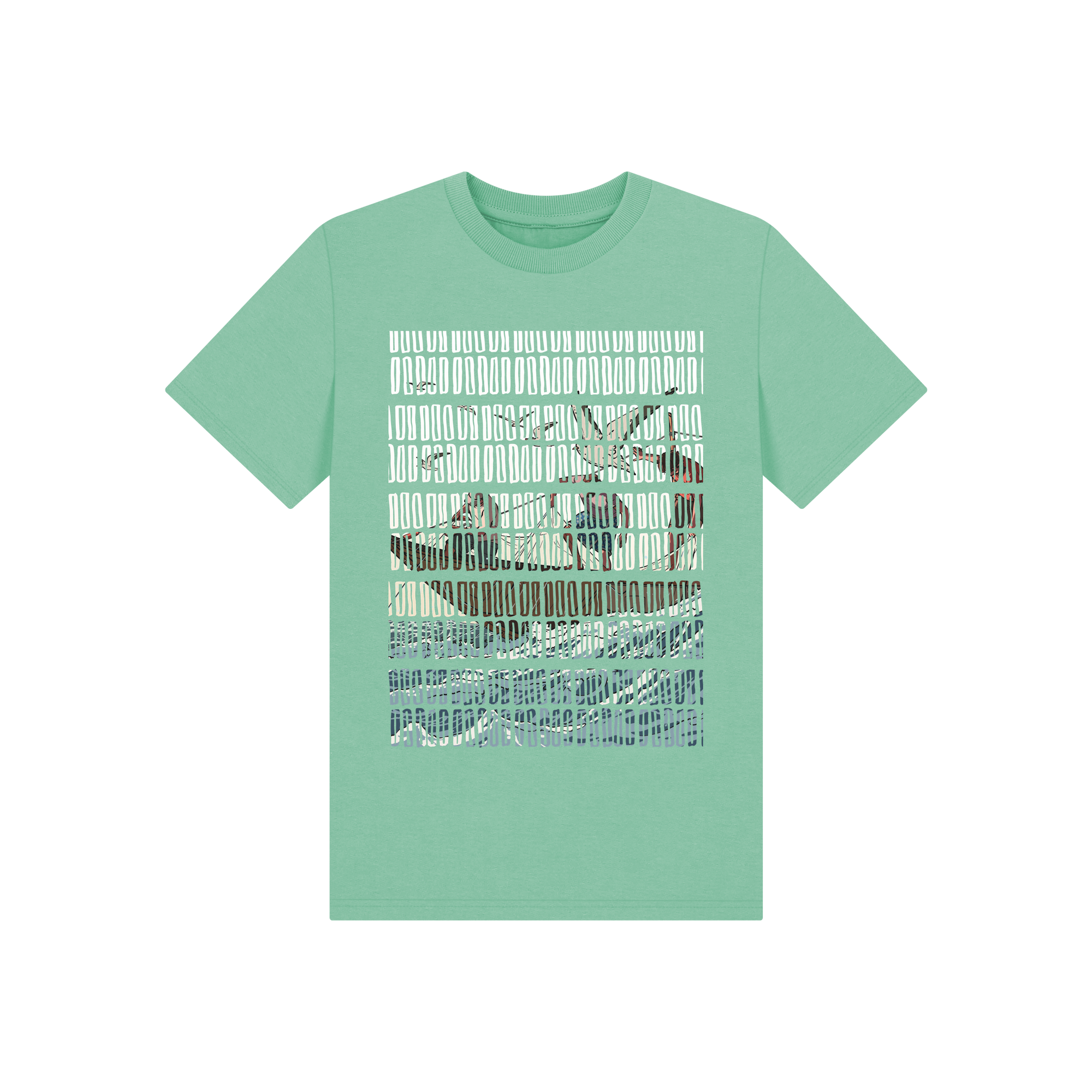 Peppermint Printed Kids T-Shirt Front