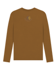 Brown Printed Long Sleeve T Shirt Back