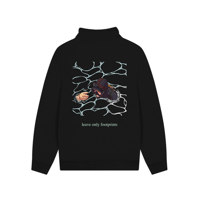 Black Printed Sweater