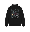 Black Printed Sweater