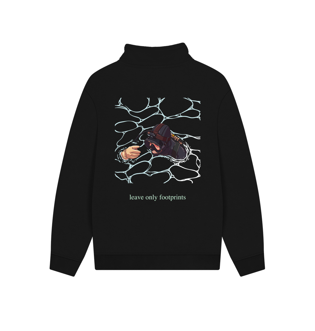Black Printed Sweater
