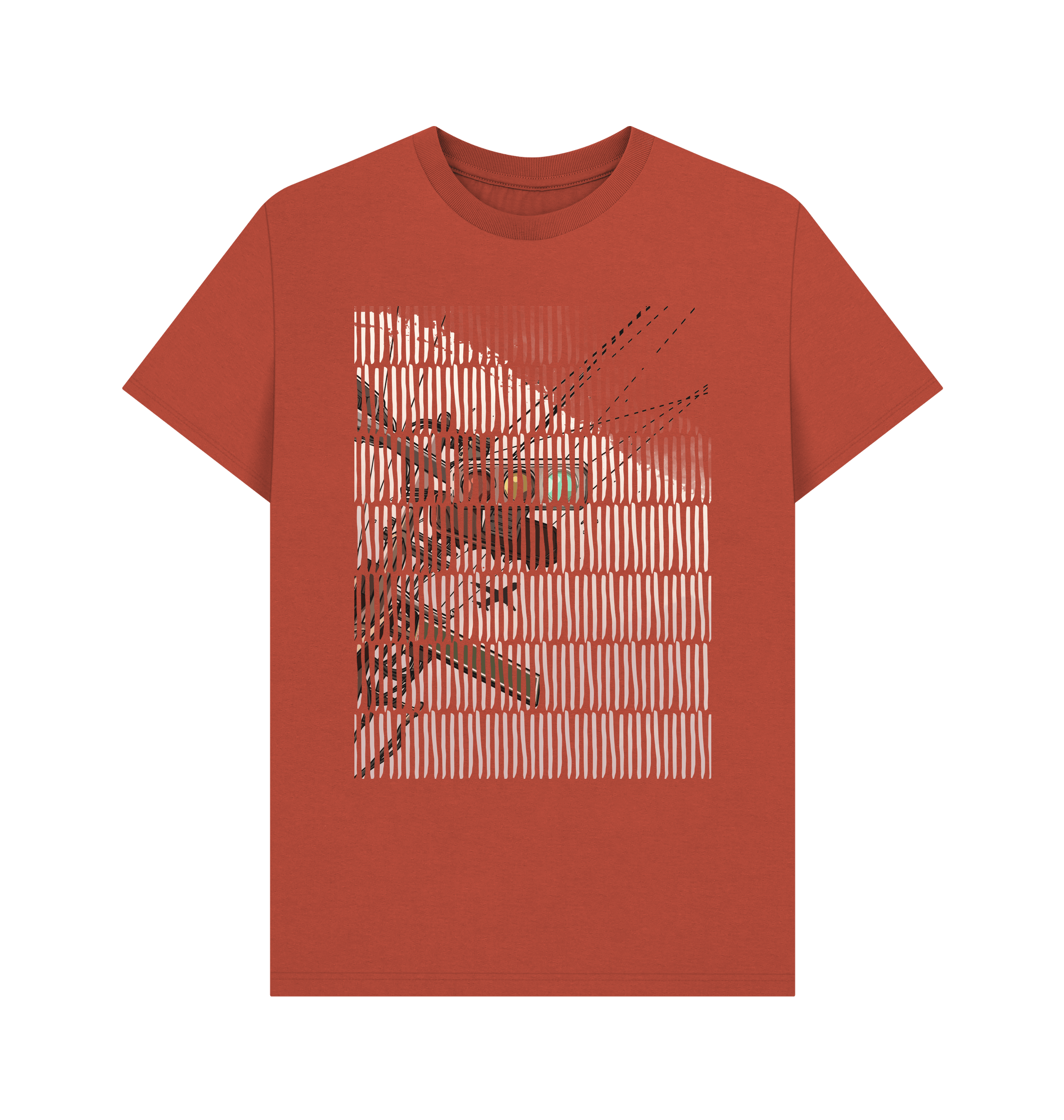 Rust Printed T-shirt Front