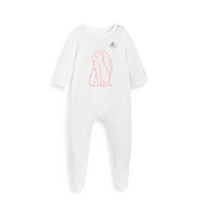 White PINGUIN SLEEPSUIT