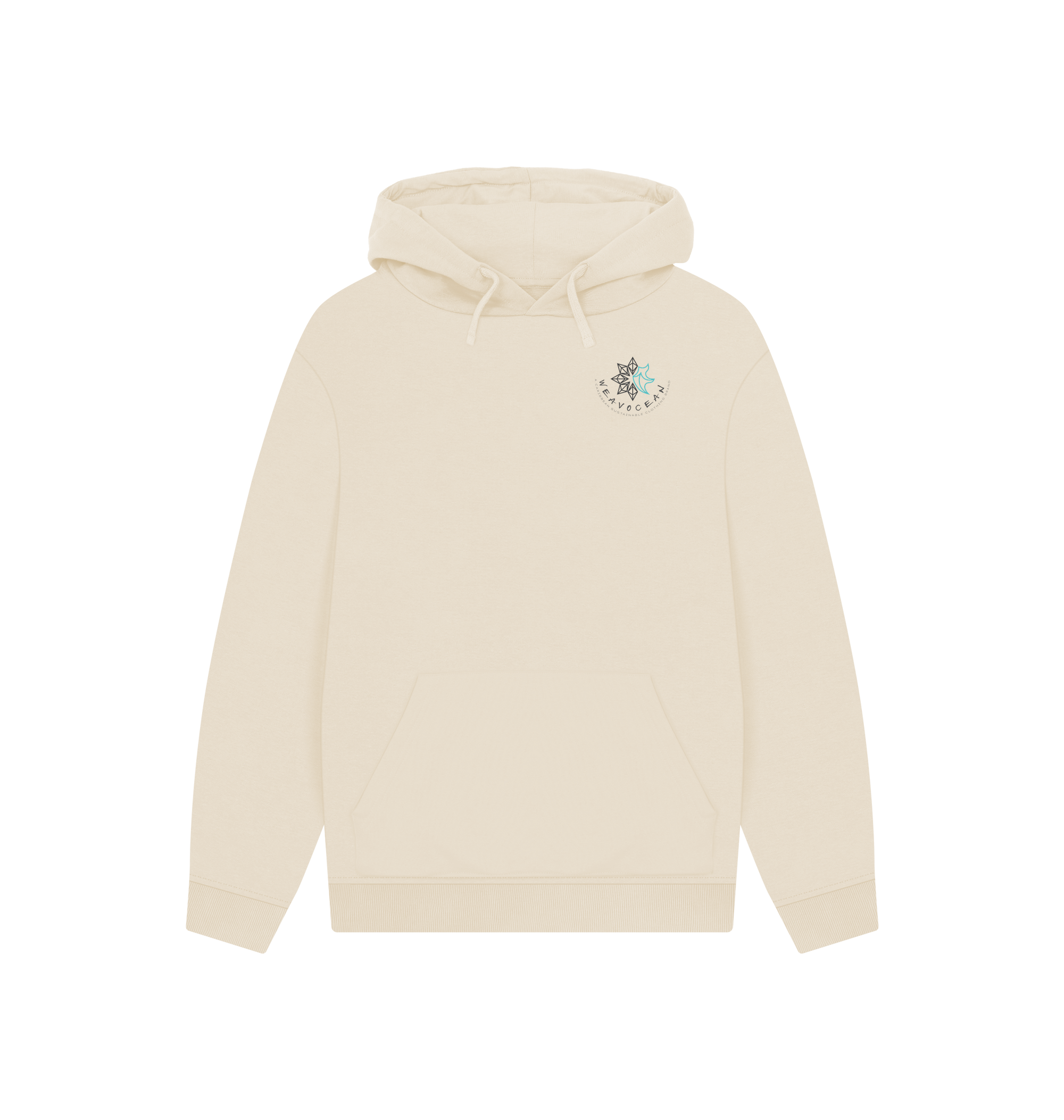 Oat Printed Hoody Front