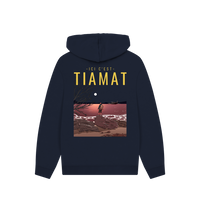 Navy Printed Hoody
