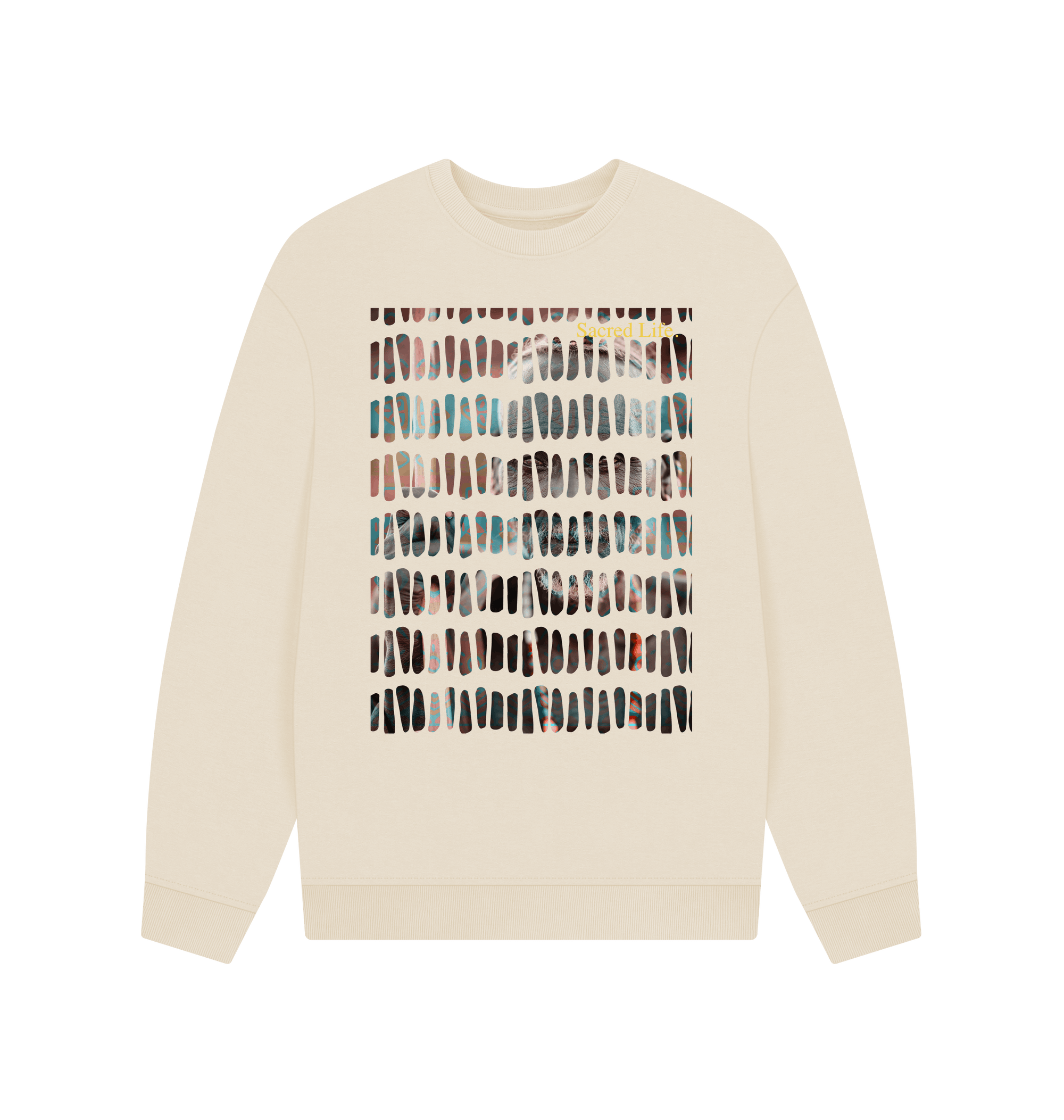 Oat Printed Sweater Front