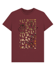 Red Wine Printed T-shirt Front