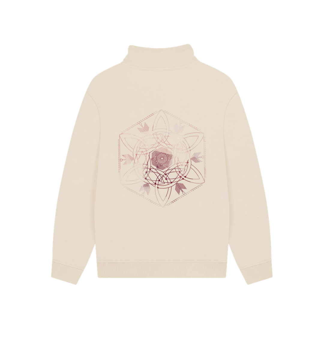 Oat Printed Sweater Back