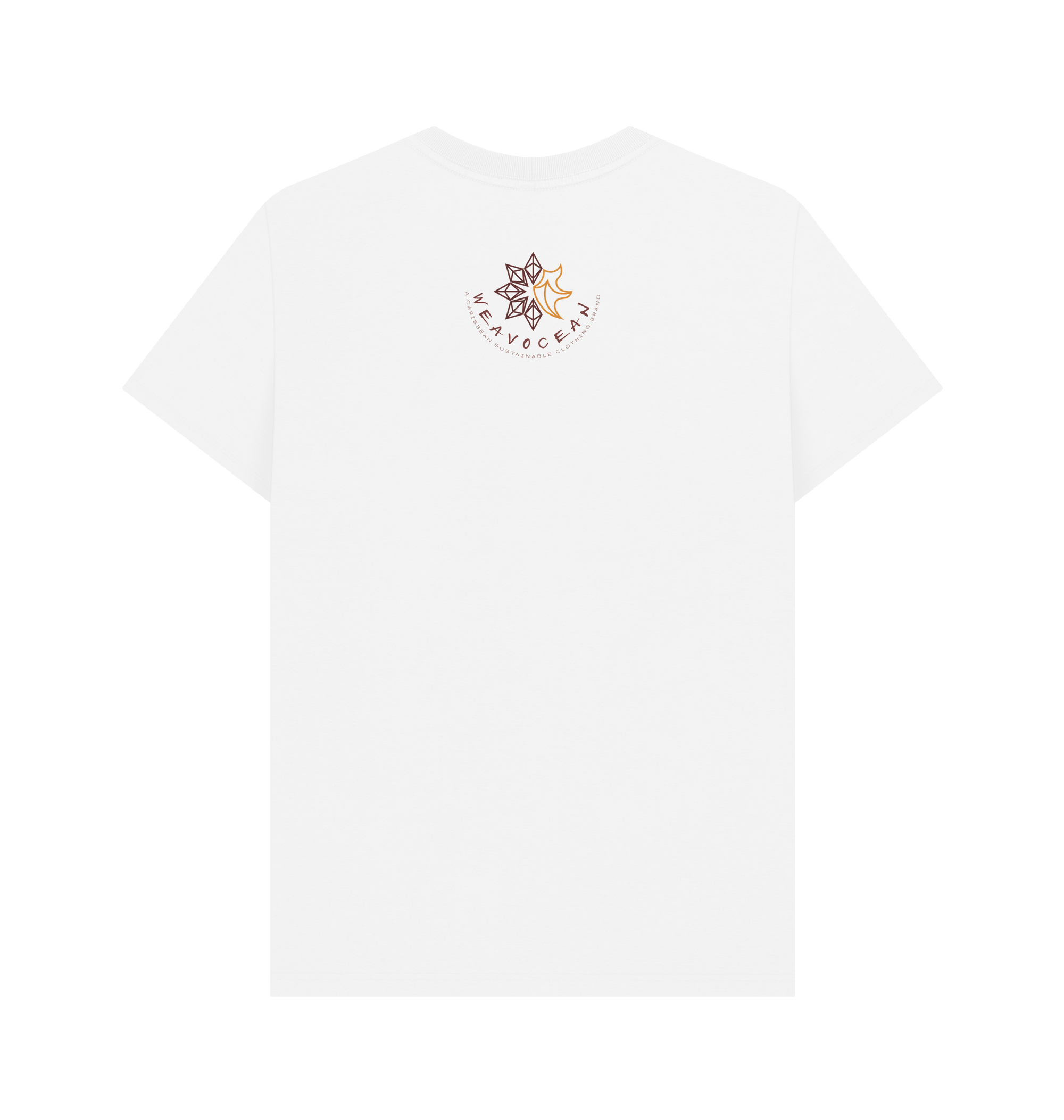 White Printed T-shirt Back