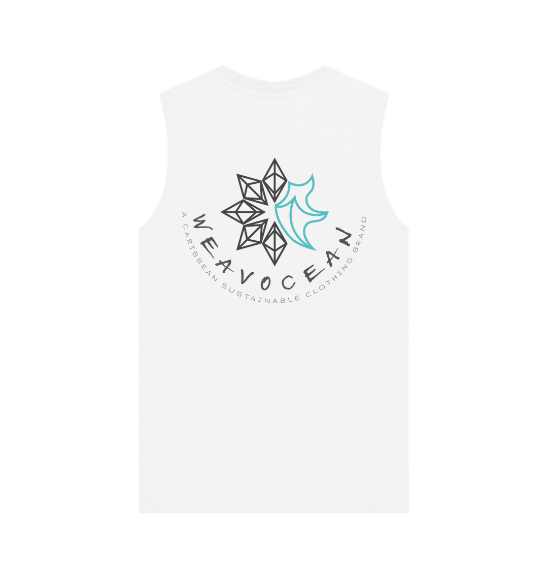 White Printed Vest Top