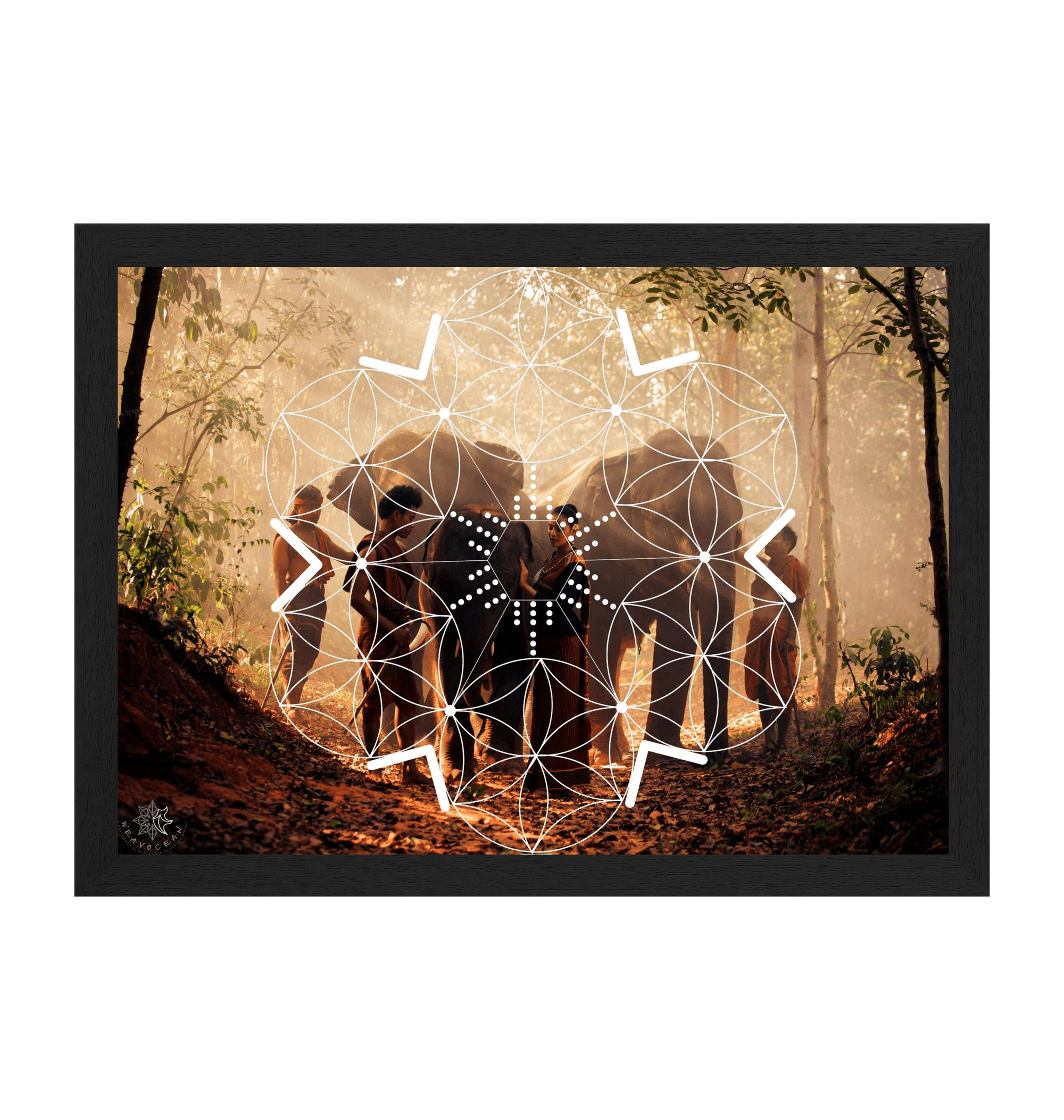 Black Frame Framed art print Front