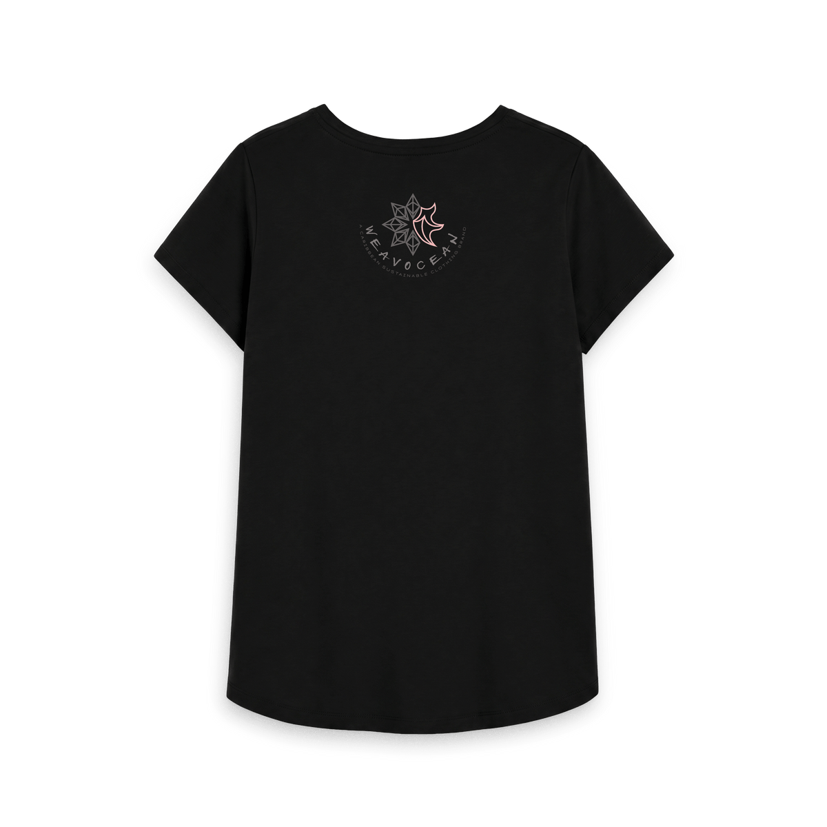 Black Printed T-shirt Back