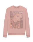 Sunset Pink Recycled Printed Sweater Front