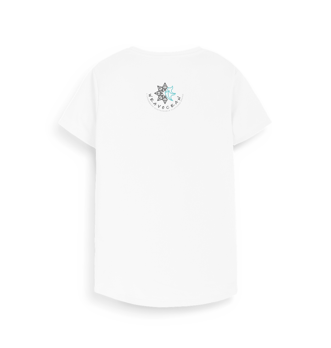 Arctic White Printed T-shirt Back