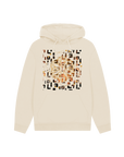 Oat Printed Hoody Front