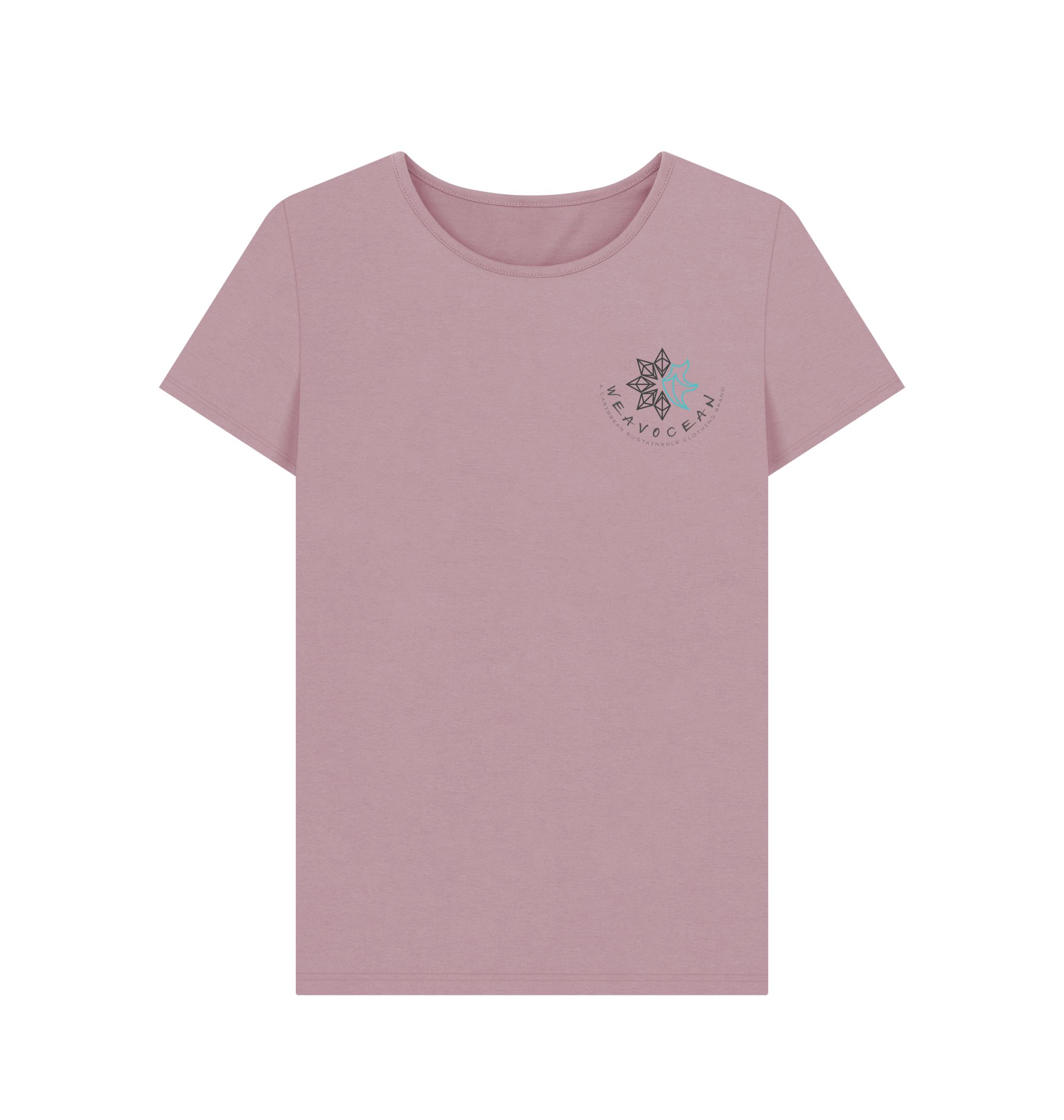 Mauve Printed T-shirt Front