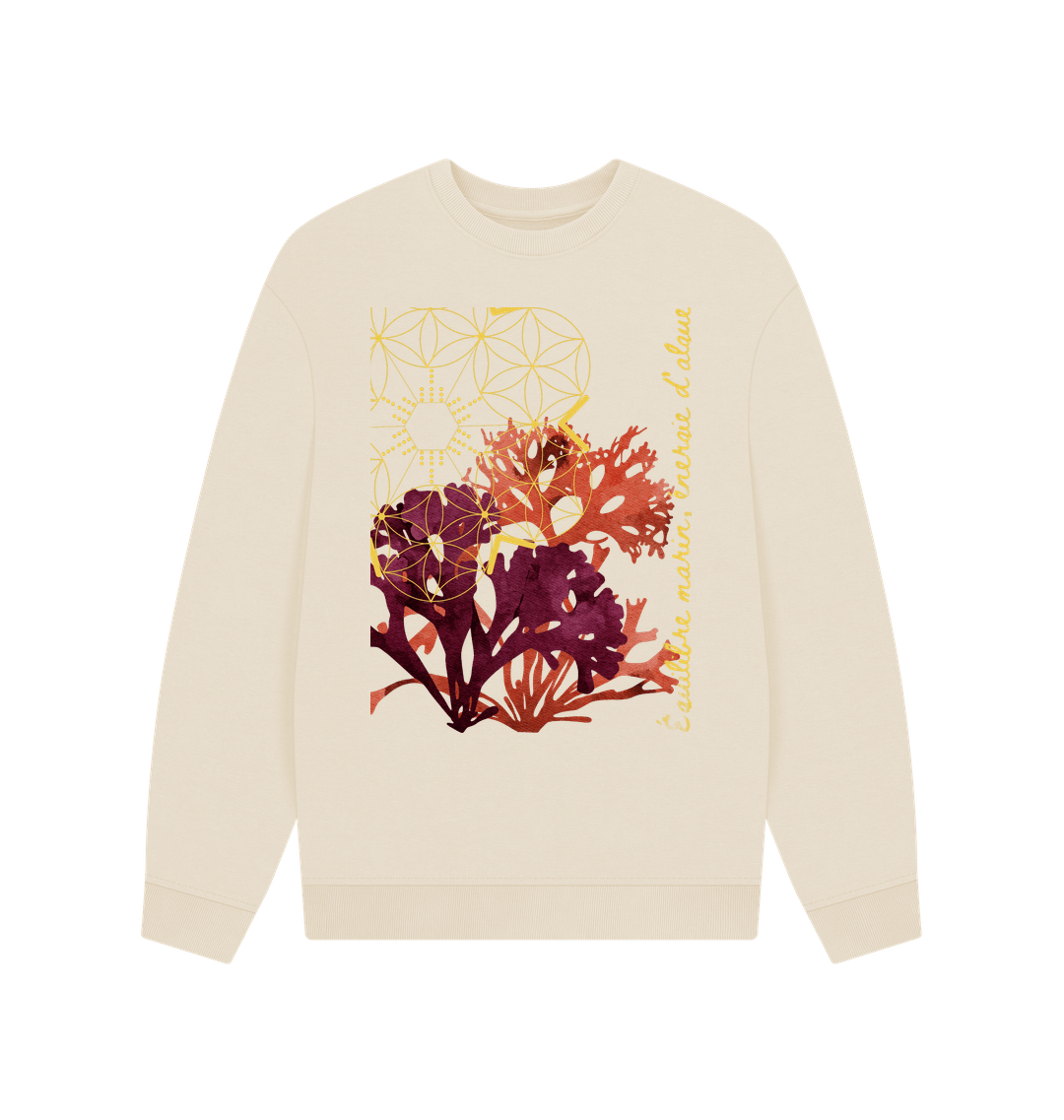 Oat Printed Sweater Front