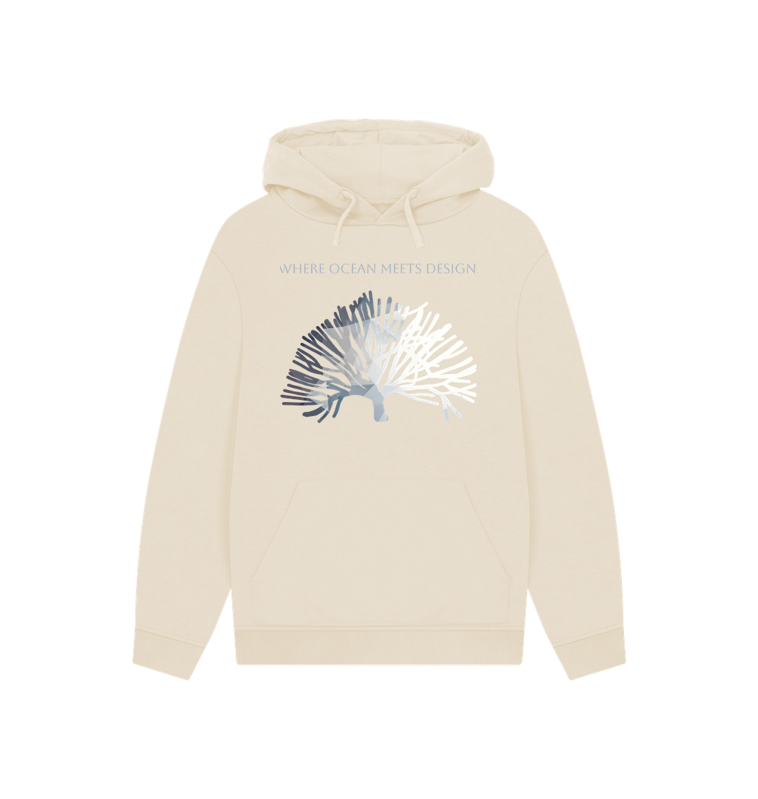 Oat Printed Hoody Front