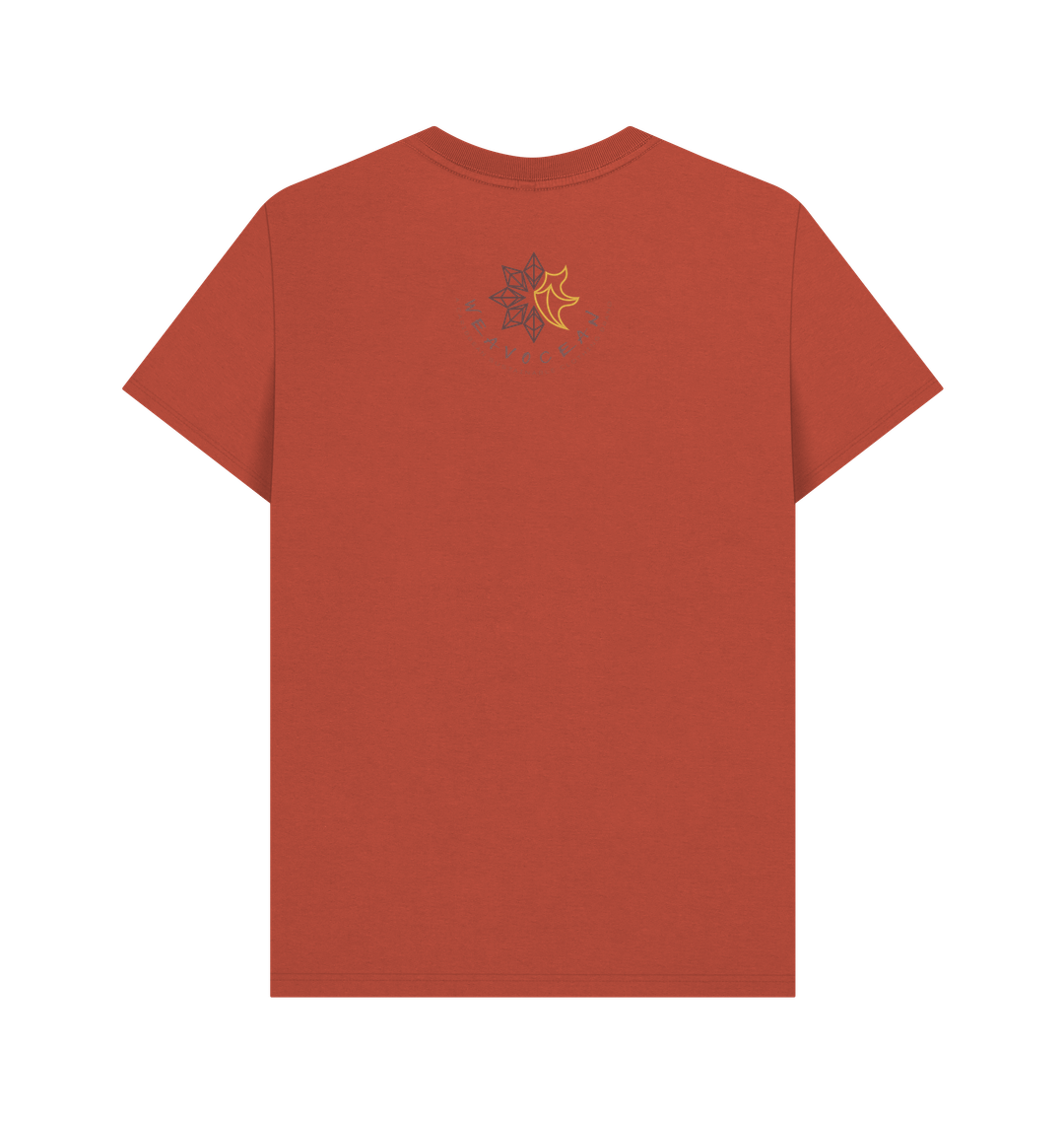 Rust Printed T-shirt Back