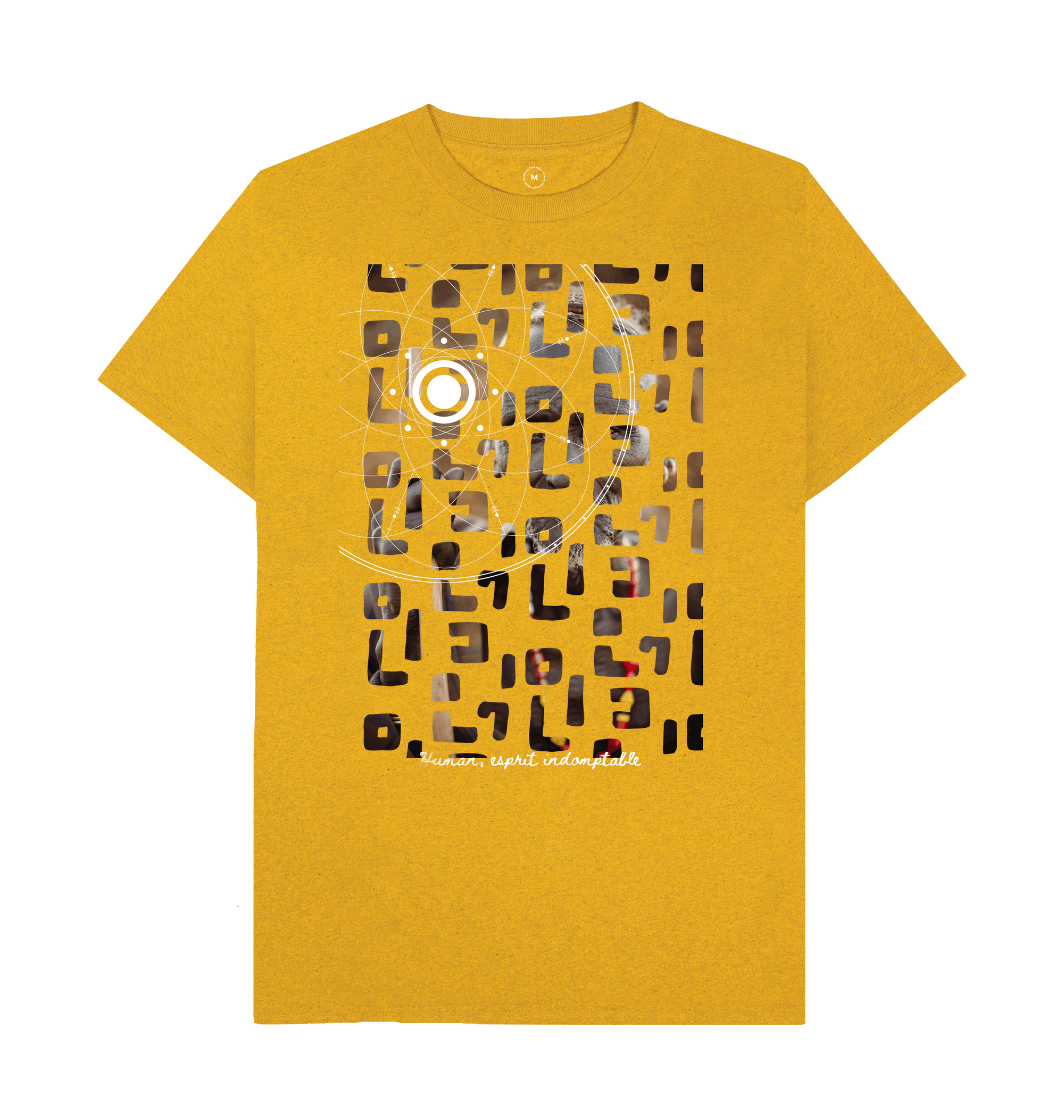 Sunflower Yellow Recycled Printed T-Shirt Front