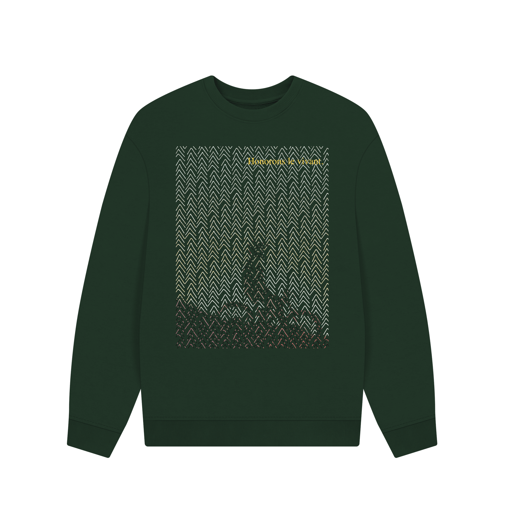 Evergreen Printed Sweater Front