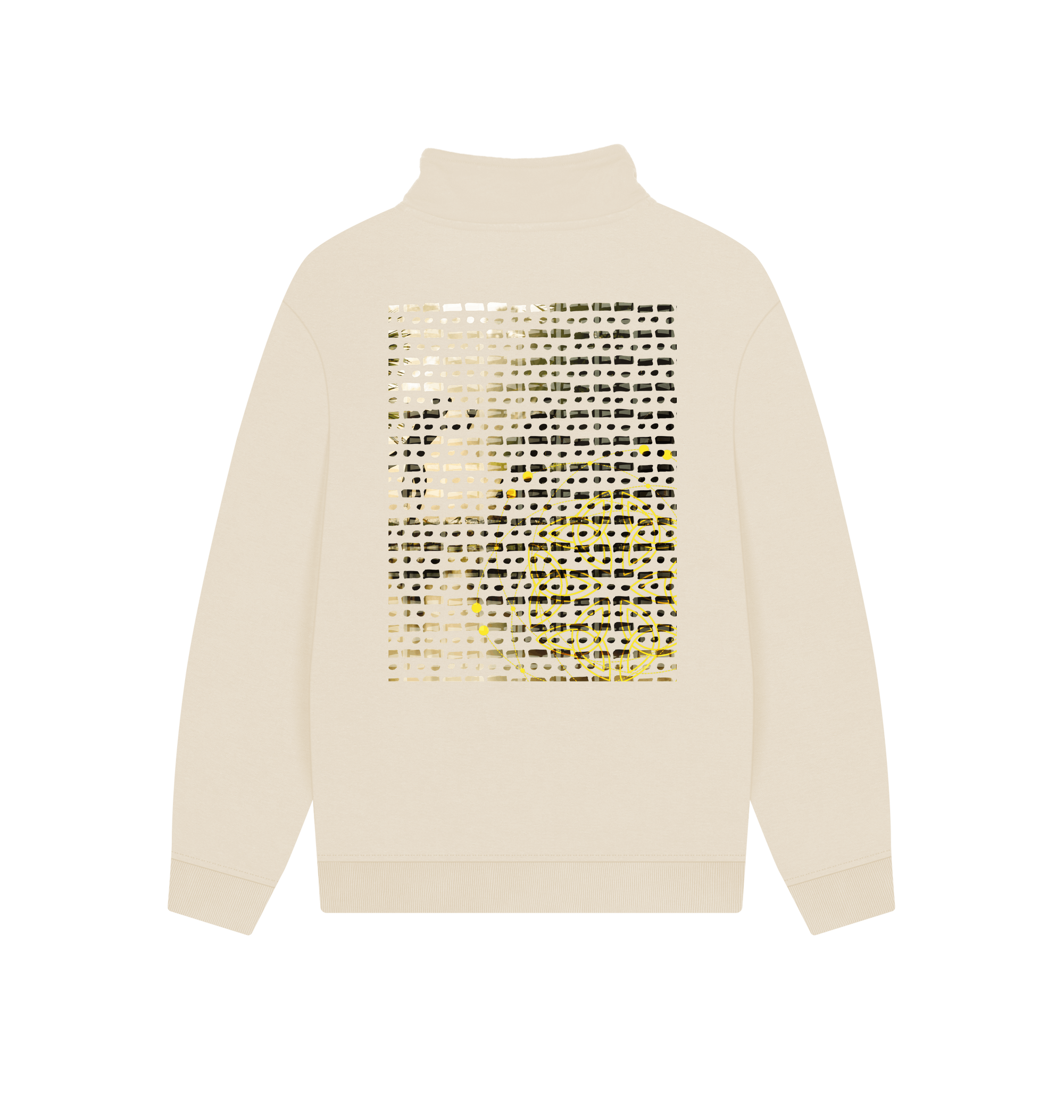 Oat Printed Sweater Back